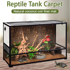 ZeeDix natural coconut fiber terrarium liner with breathable bedding feel