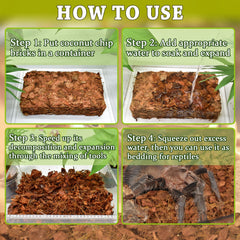 Zeedix natural coconut husk chips offer burrowing-friendly texture.