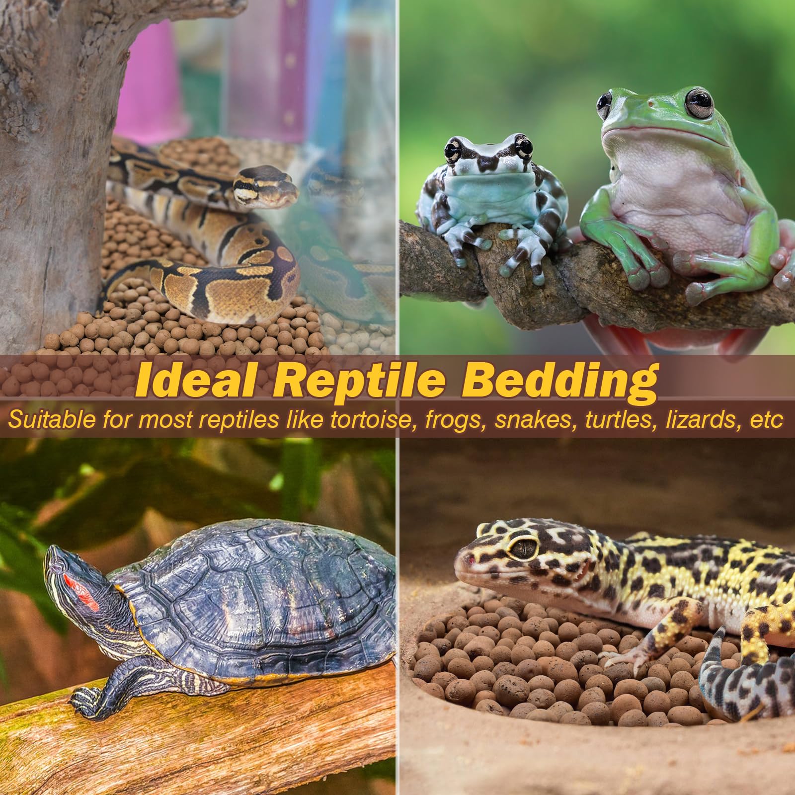 ZeeDix odor absorption clay balls keep enclosures cleaner for inhabitants.