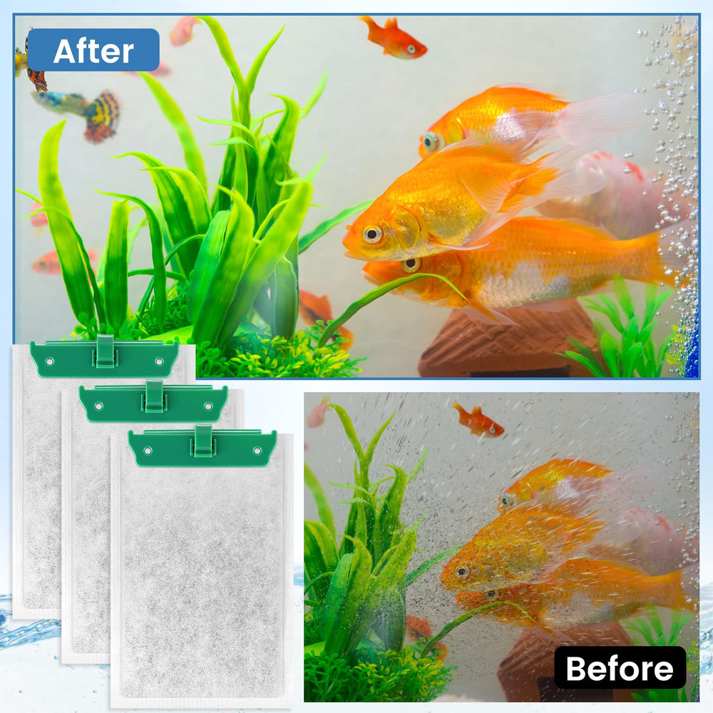 Zeefpod activated-carbon layer reduces odors and discoloration in aquarium water.