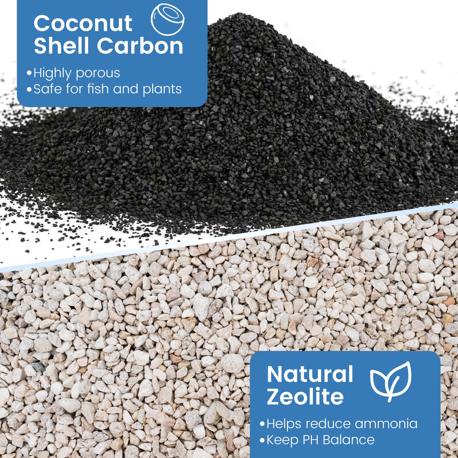 Zeefpod dual-layer filtration media traps debris and waste for clearer water.