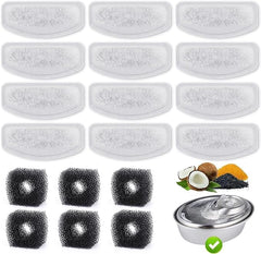 Zeepet D30 compatible filters 12-pack keep fountain water clean and clear
