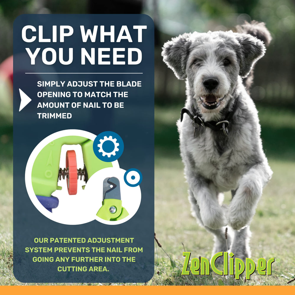 Zen Clipper Precise adjustable thumbwheel sizes nails precisely