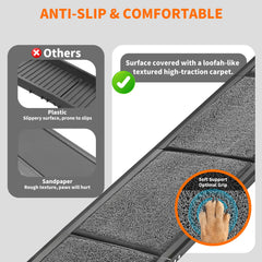 Zendova dog ramp folded design for easy storage at home.