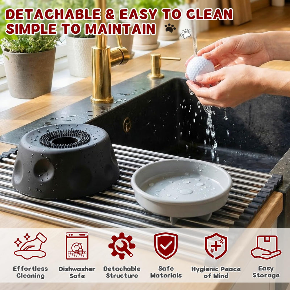 Zenflux dishwasher-safe design simplifies cleaning after feeding.