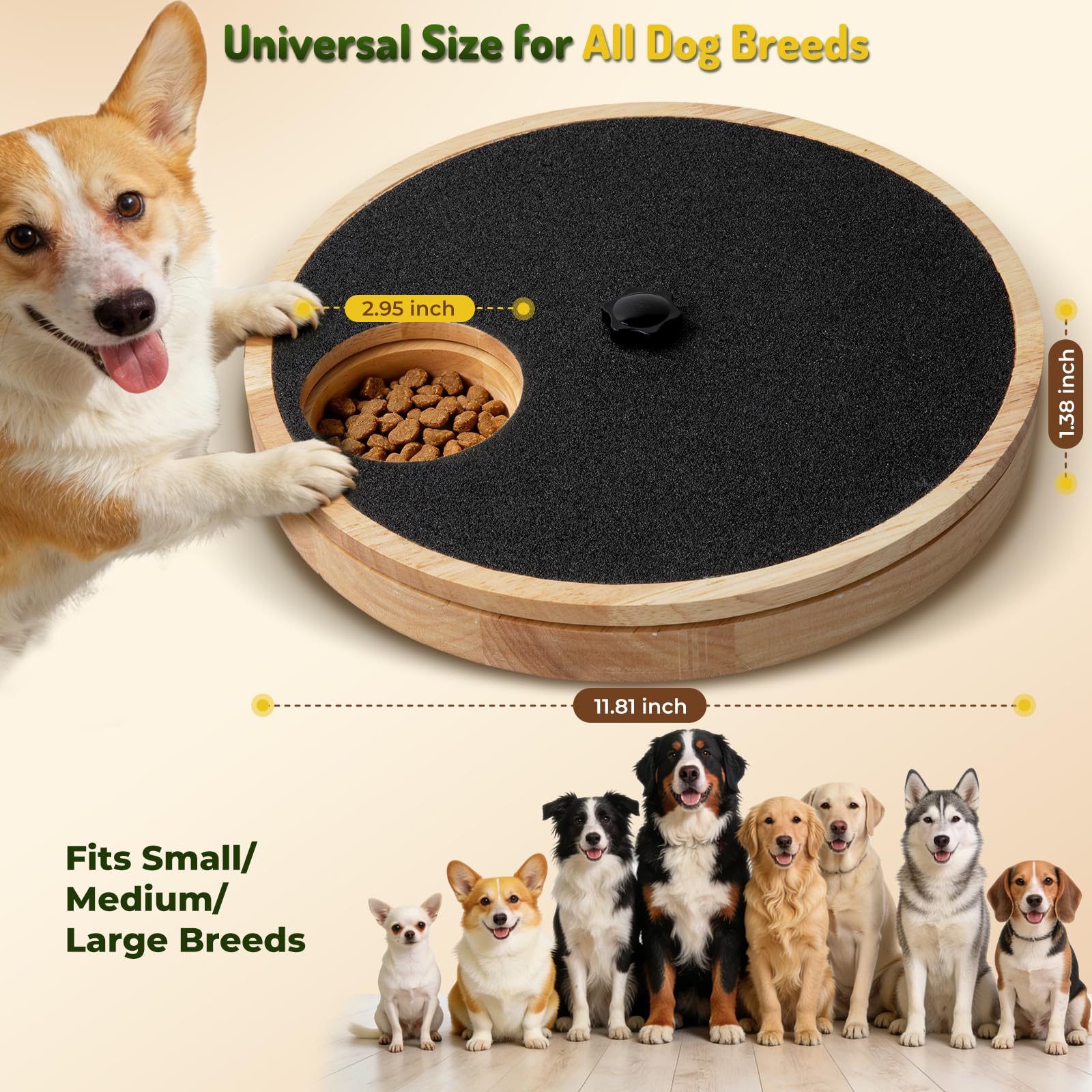 Zenflux dog nail scratch board modular design shown for easy disassembly and cleaning