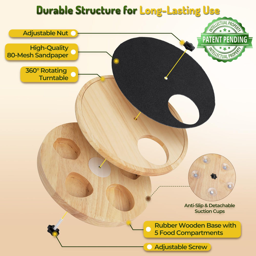 Zenflux dog nail scratch board with five suction cups ensures stable use