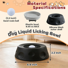 Zenflux dog rolling-ball-mechanism controls flow for steady licking and calmer meals.