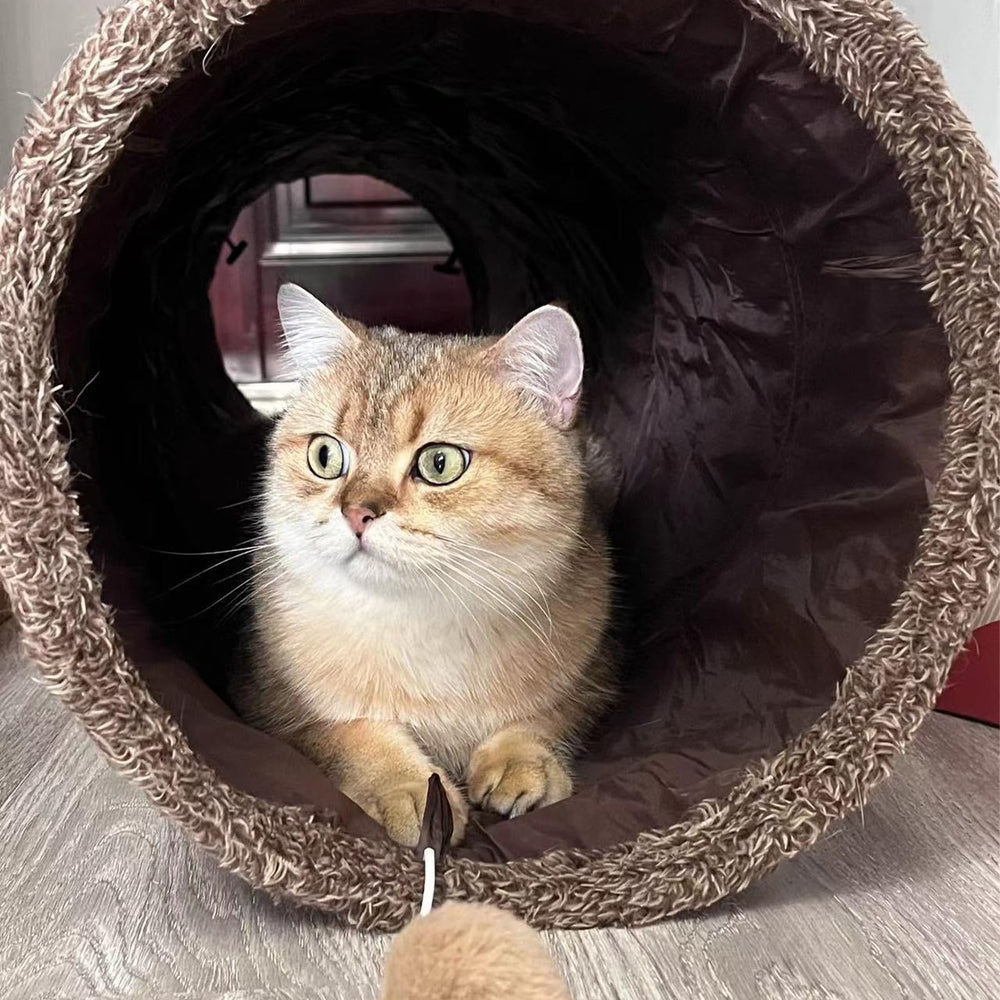 ZENFUN cat tunnel easy cleaning with wipe-friendly interior