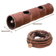 ZENFUN cat tunnel multi-exit design enables pets to explore from different angles