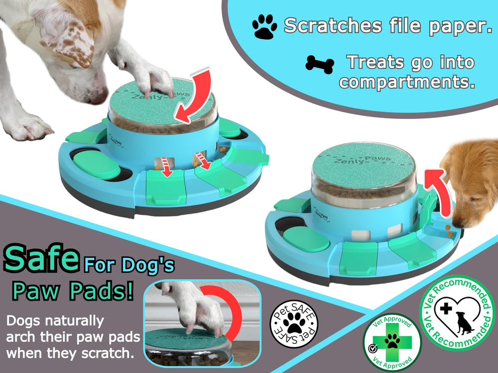 Zenly Paws Nail File Toy puzzle feeder promoting slower eating