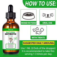 Zenpaws cat healing aid liquid drops simplify application after minor injuries.