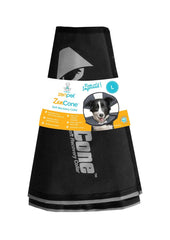ZenPet Recovery Cone clear-vision design helps eating and drinking.