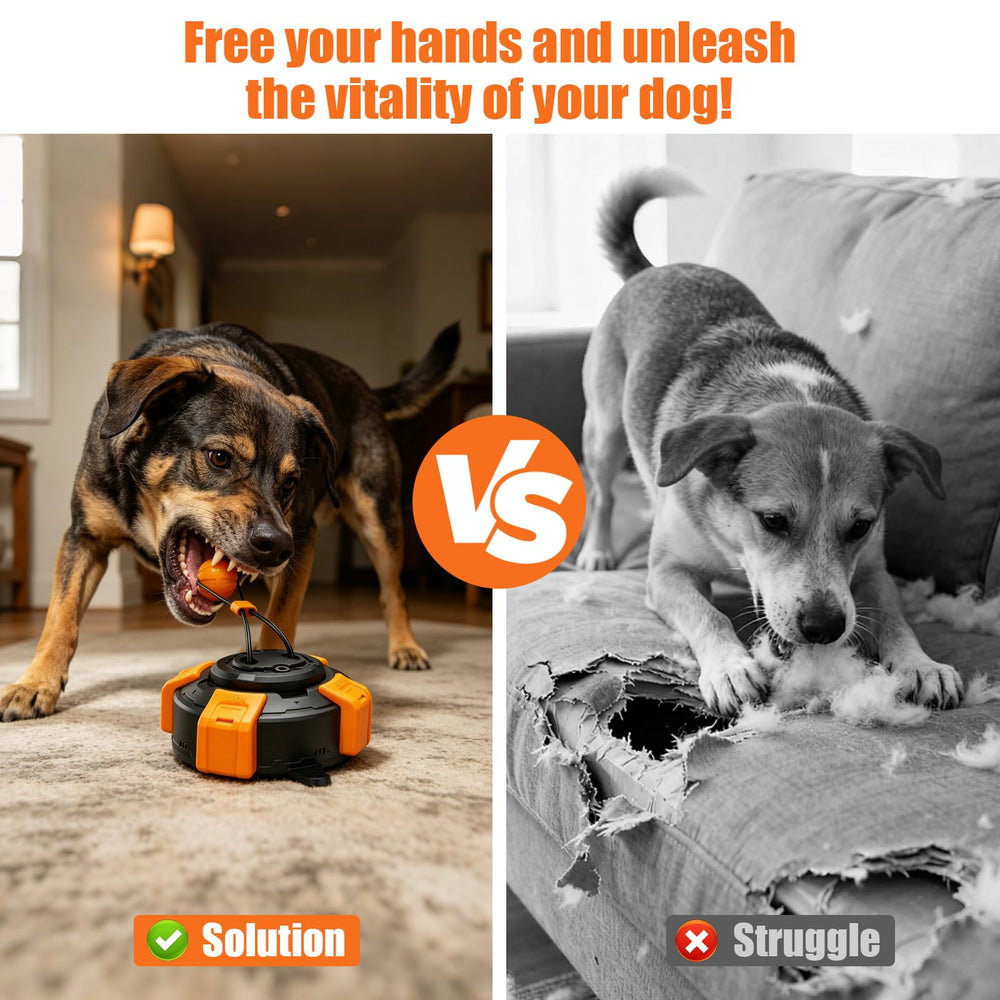 Zensrij tug toy for aggressive chewers showcases durable steel cable and coffee wood fiber.