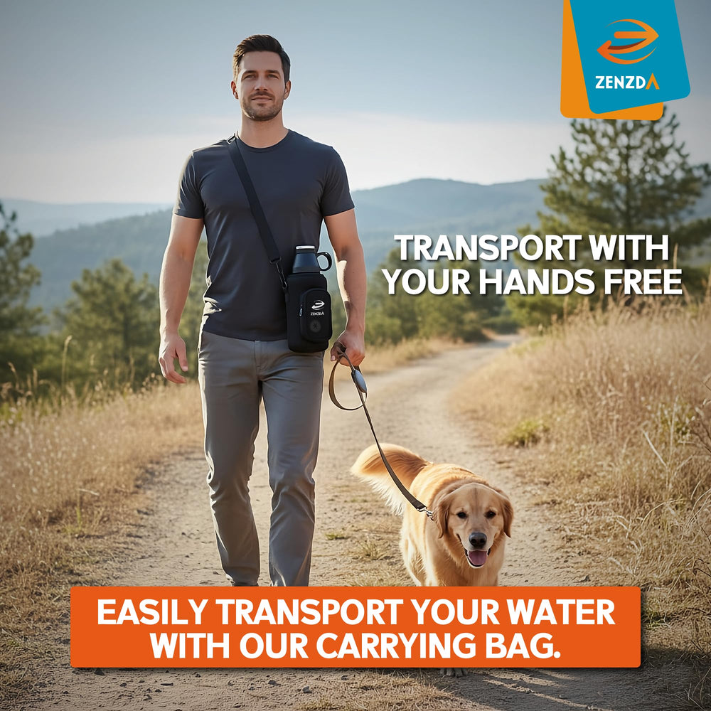 ZENZDA waste bag pocket keeps cleanup supplies neatly accessible.