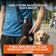 ZENZDA 3-in-1 dog water bowl provides quick hydration for dogs on walks.