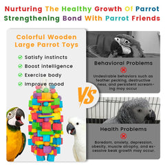 Zephyriel hanging toy with secure screw-lock for energetic birds