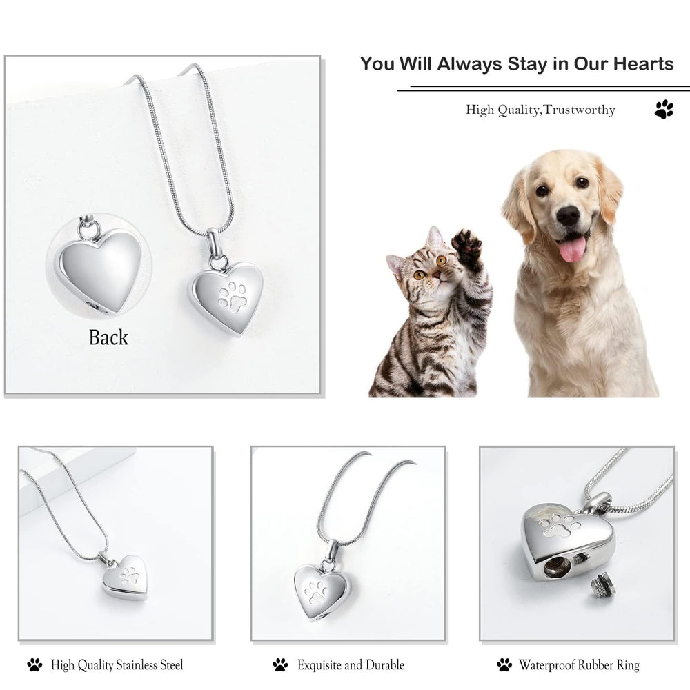 zeqingjw pet ashes necklace in silver highlighting personal memorial