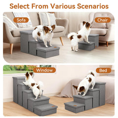 Zerbuger Dog Stairs sturdy assembly emphasizes durable construction for larger dogs.