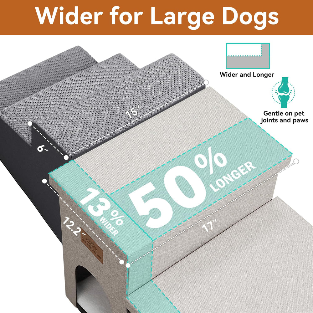 Zerbuger Dog Stairs beige decor blends with modern living spaces.