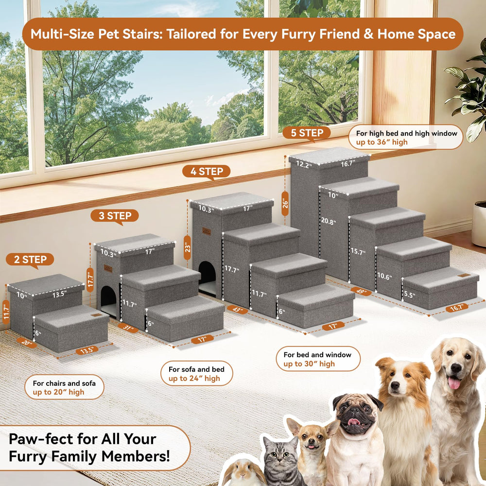 Zerbuger Dog Stairs supports car or SUV loading during trips.