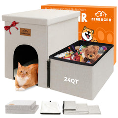 Zerbuger dog stairs condo-15inch offers a stable ascent to beds for aging pets.