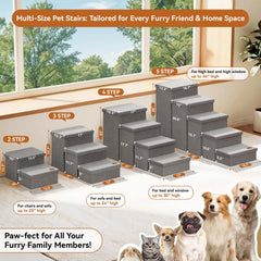 Zerbuger dog stairs assembly guide shows quick setup for your home.