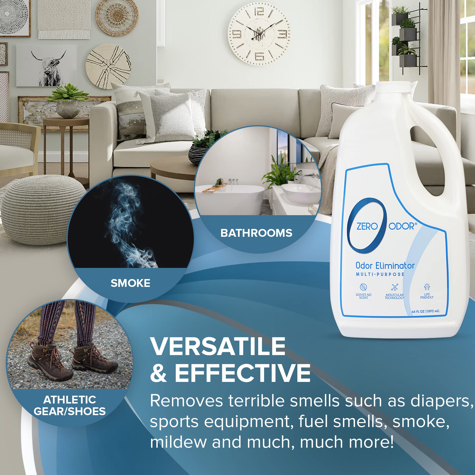 Zero Odor bathroom odor eliminator tackles persistent smells without perfumes