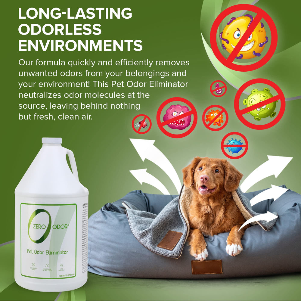 Zero Odor biodegradable packaging signals eco-friendly cleaning solution.