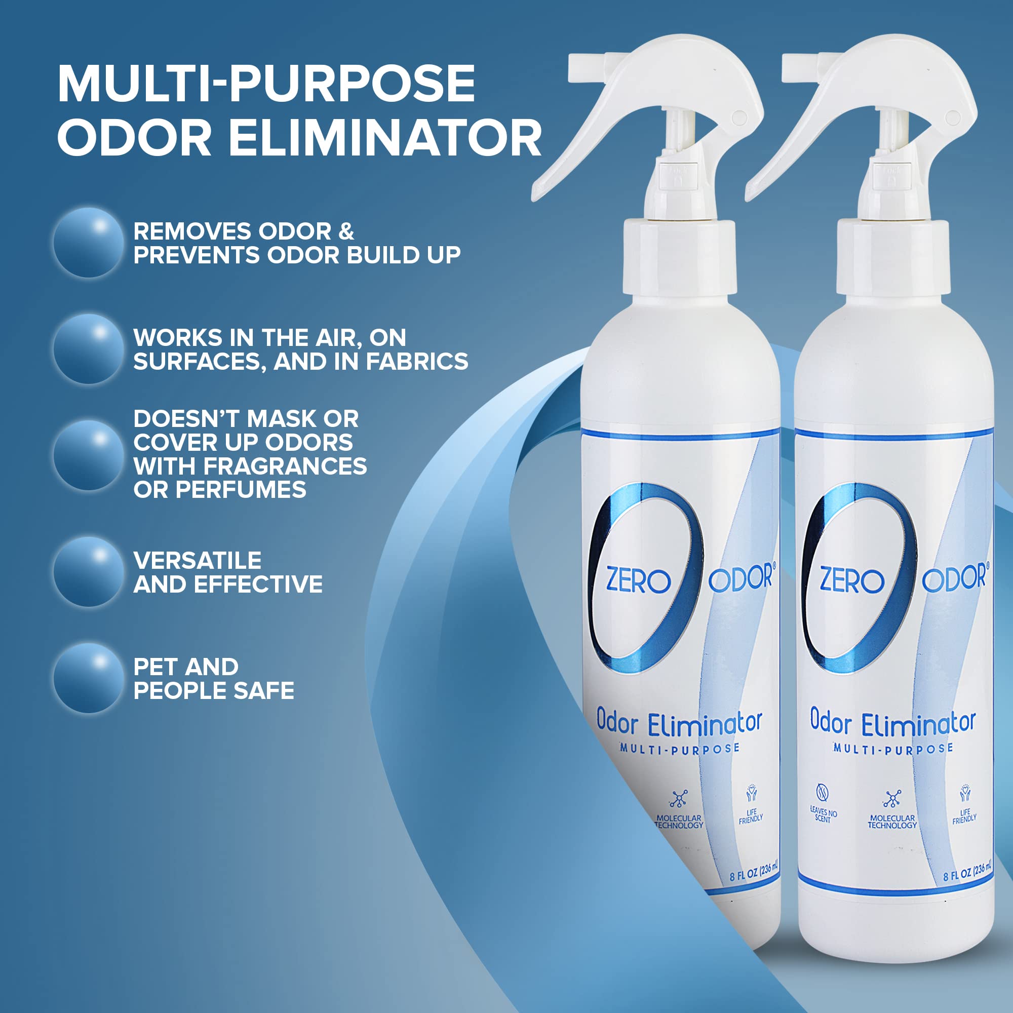 Zero Odor car interior application targets odors inside a vehicle cabin