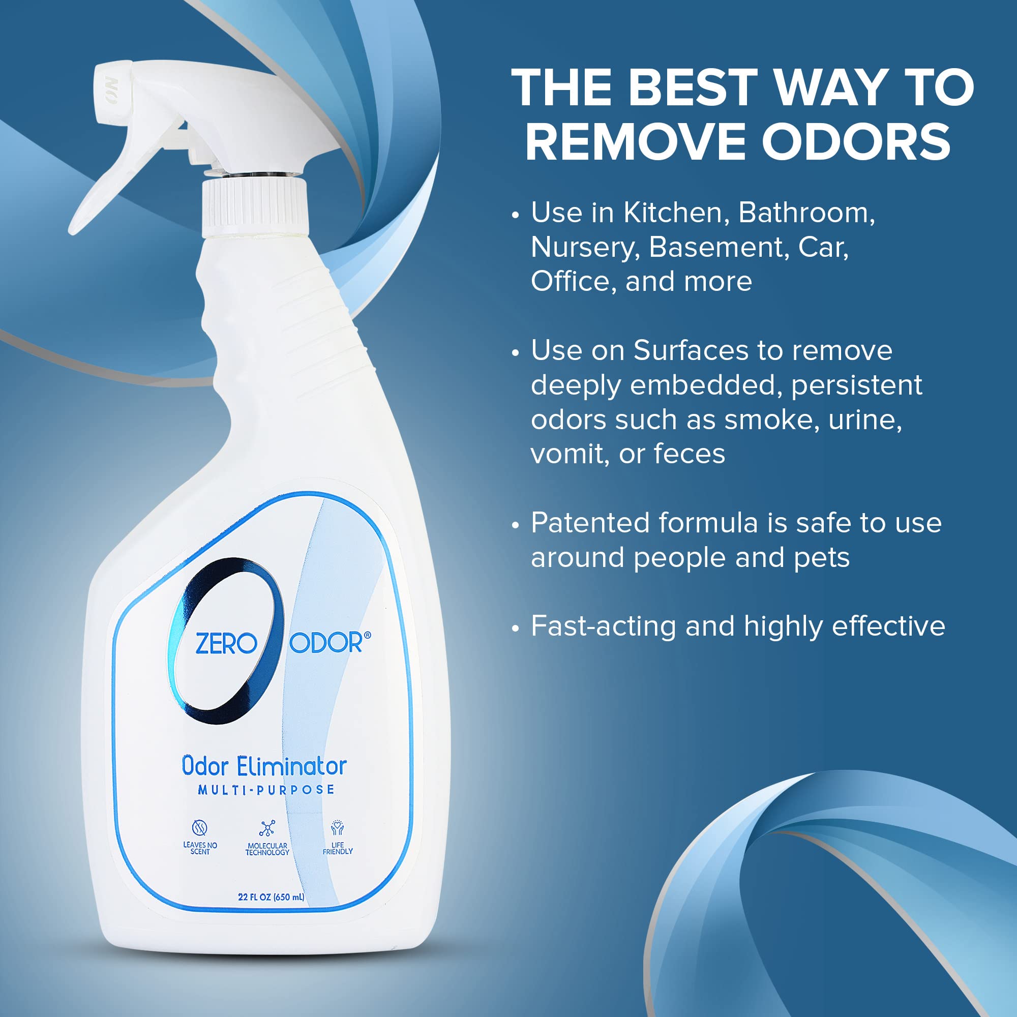 Zero Odor car odor elimination spray refreshes car interiors