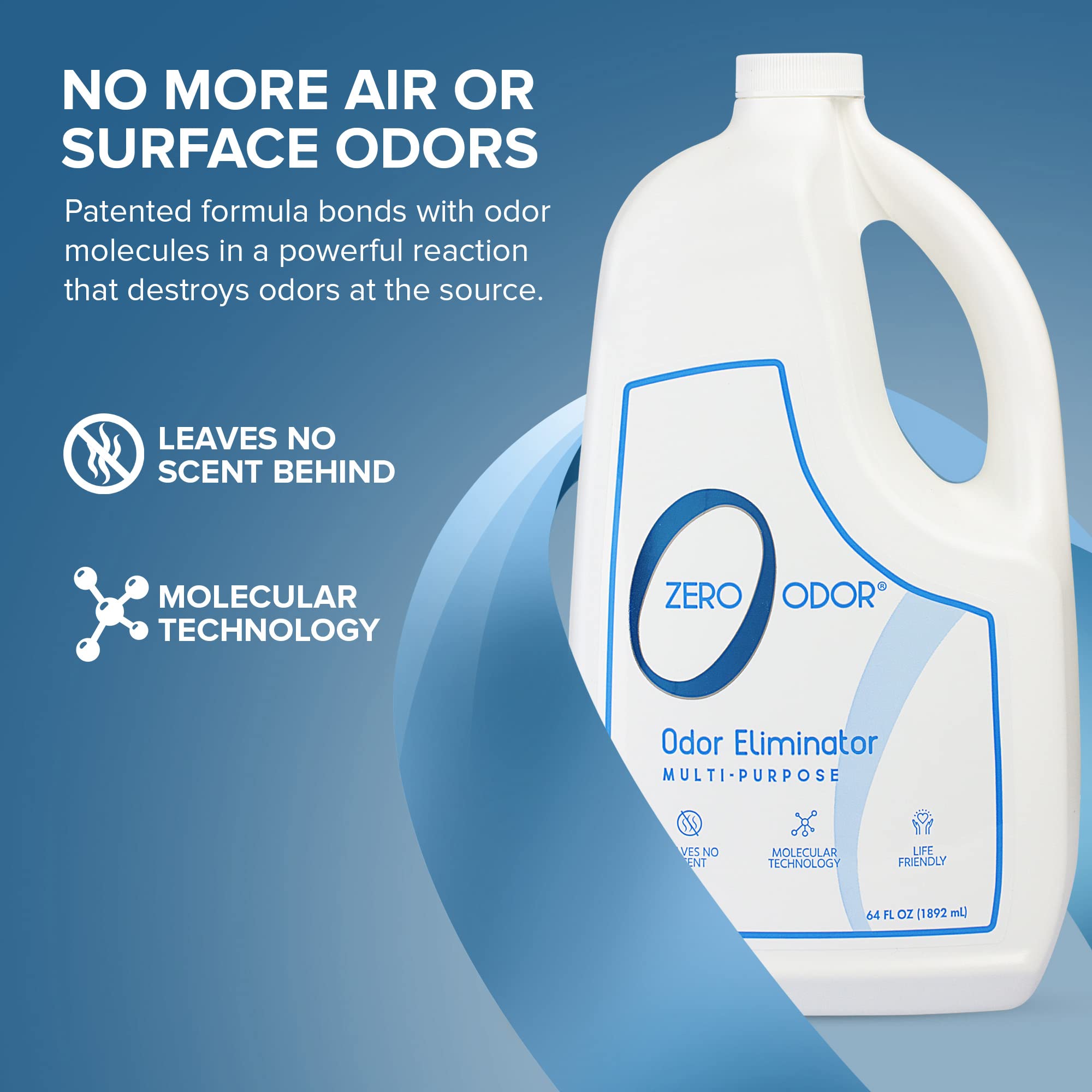 Zero Odor car odor eliminator freshens car interiors without added fragrance