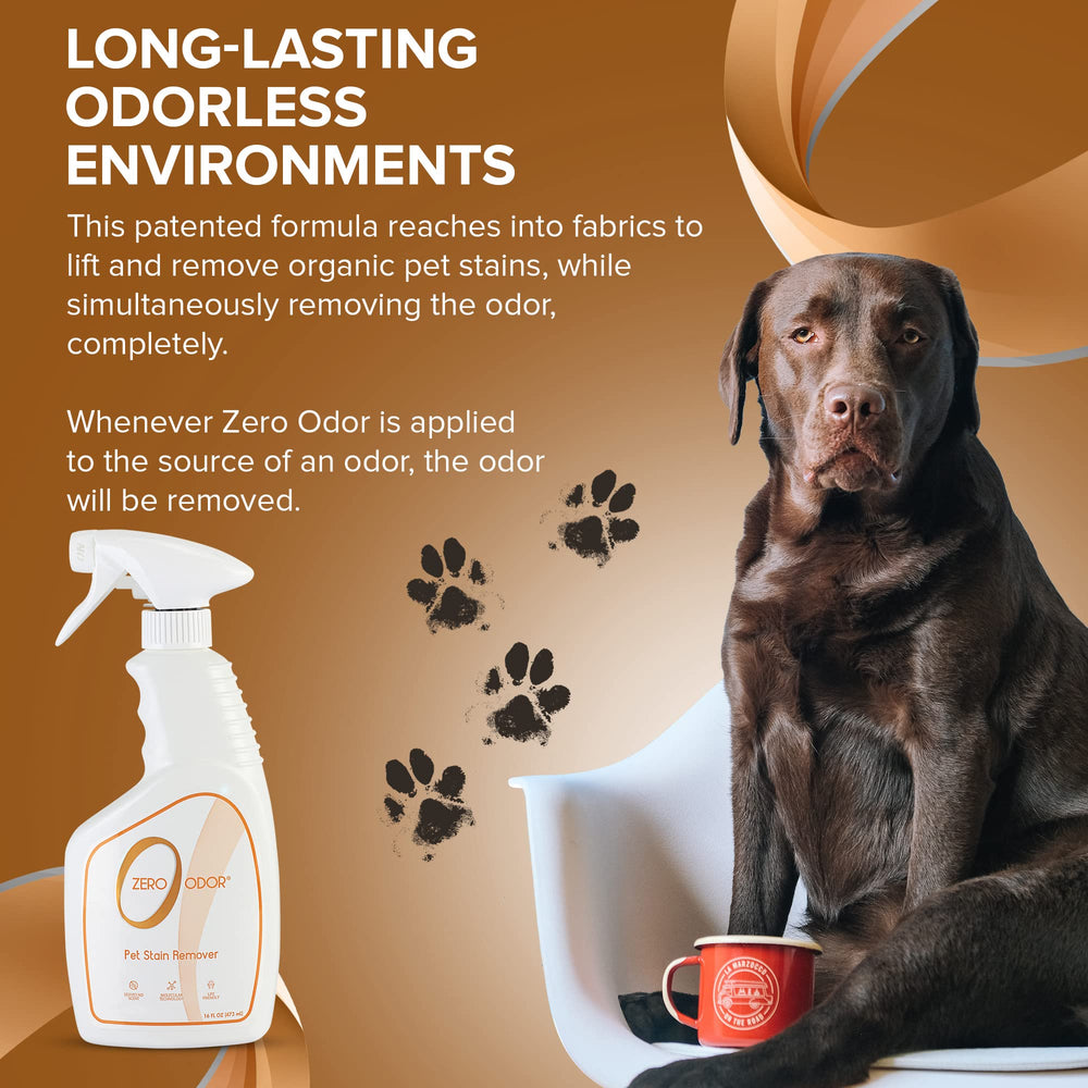 Hard floors refreshed with Zero Odor spray.
