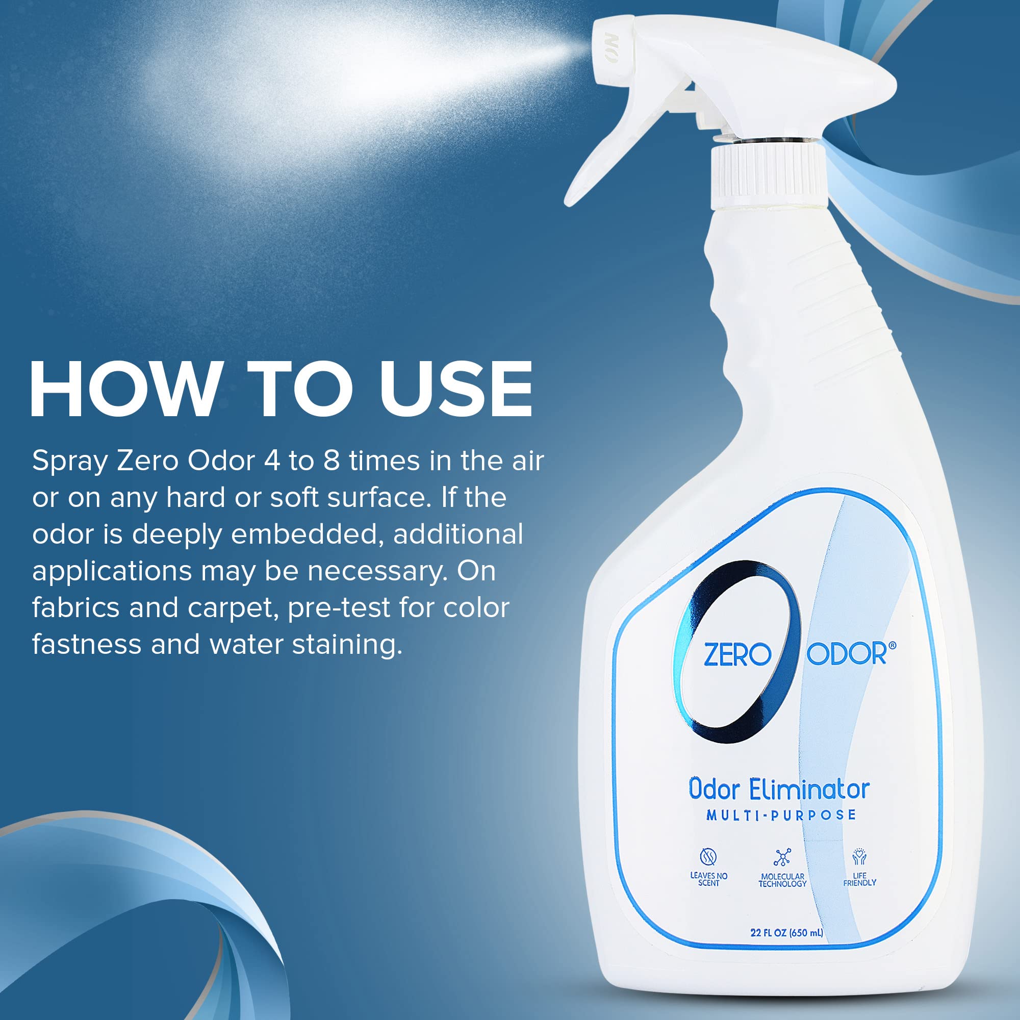 Zero Odor hotel room odor neutralizer spray keeps guest rooms fresh