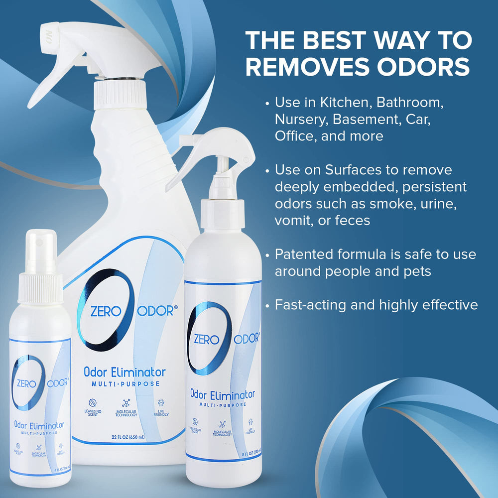 Zero Odor in bathroom setup eliminates odors safely.