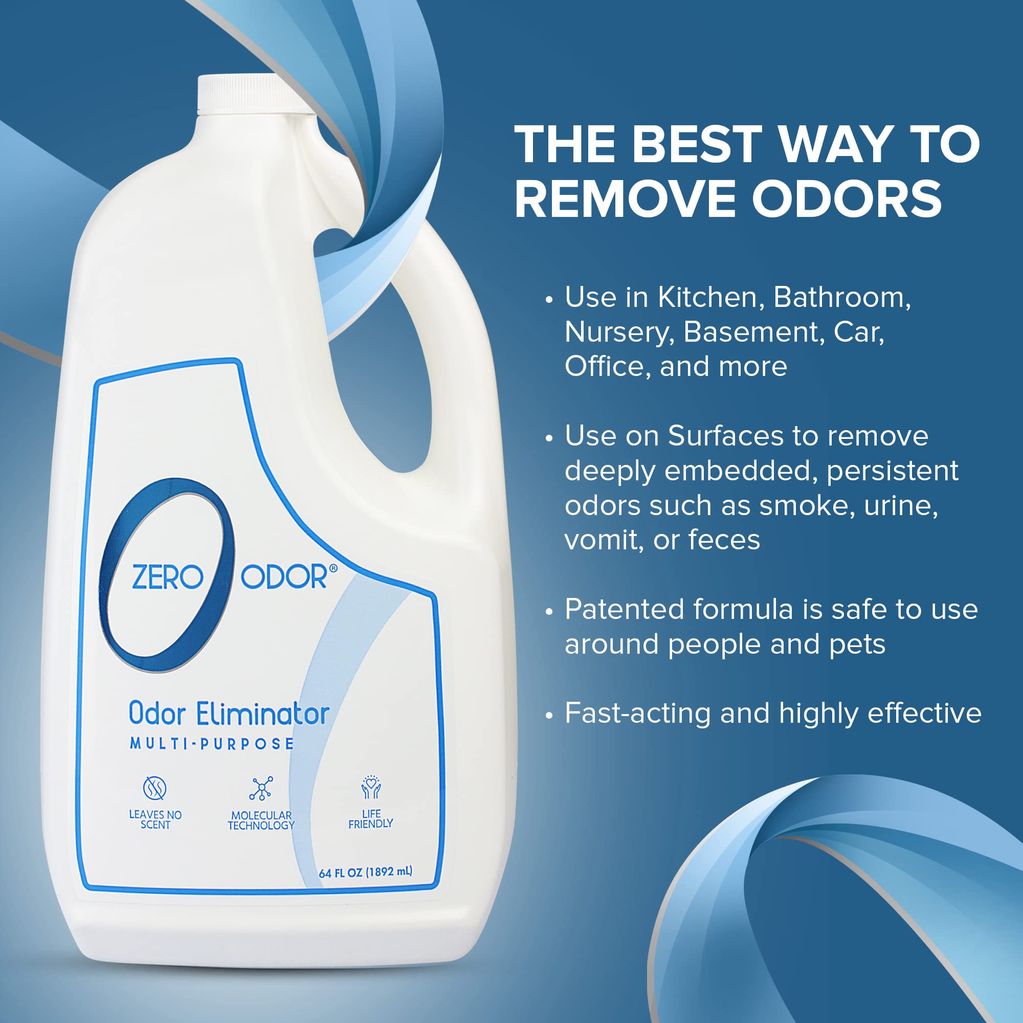Zero Odor office odor eliminator maintains a fresh fragrance-free workspace