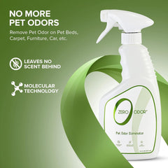 Zero Odor spray in action neutralizes odors without overpowering scents.