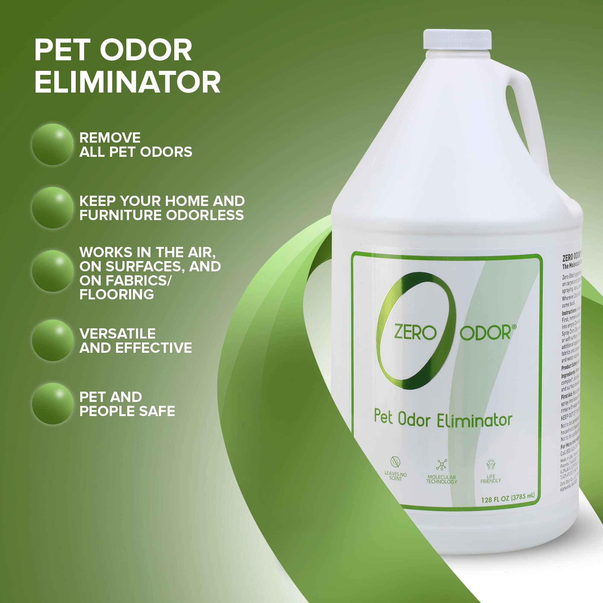 Zero Odor tracer scent demonstrates treated areas before dissipating.