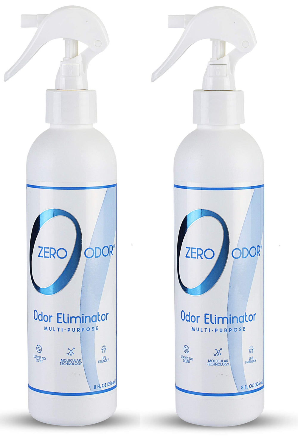 Zero Odor two-pack bottle being used to neutralize kitchen smells