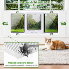 Zerzuo window insert installation shown with included hardware.