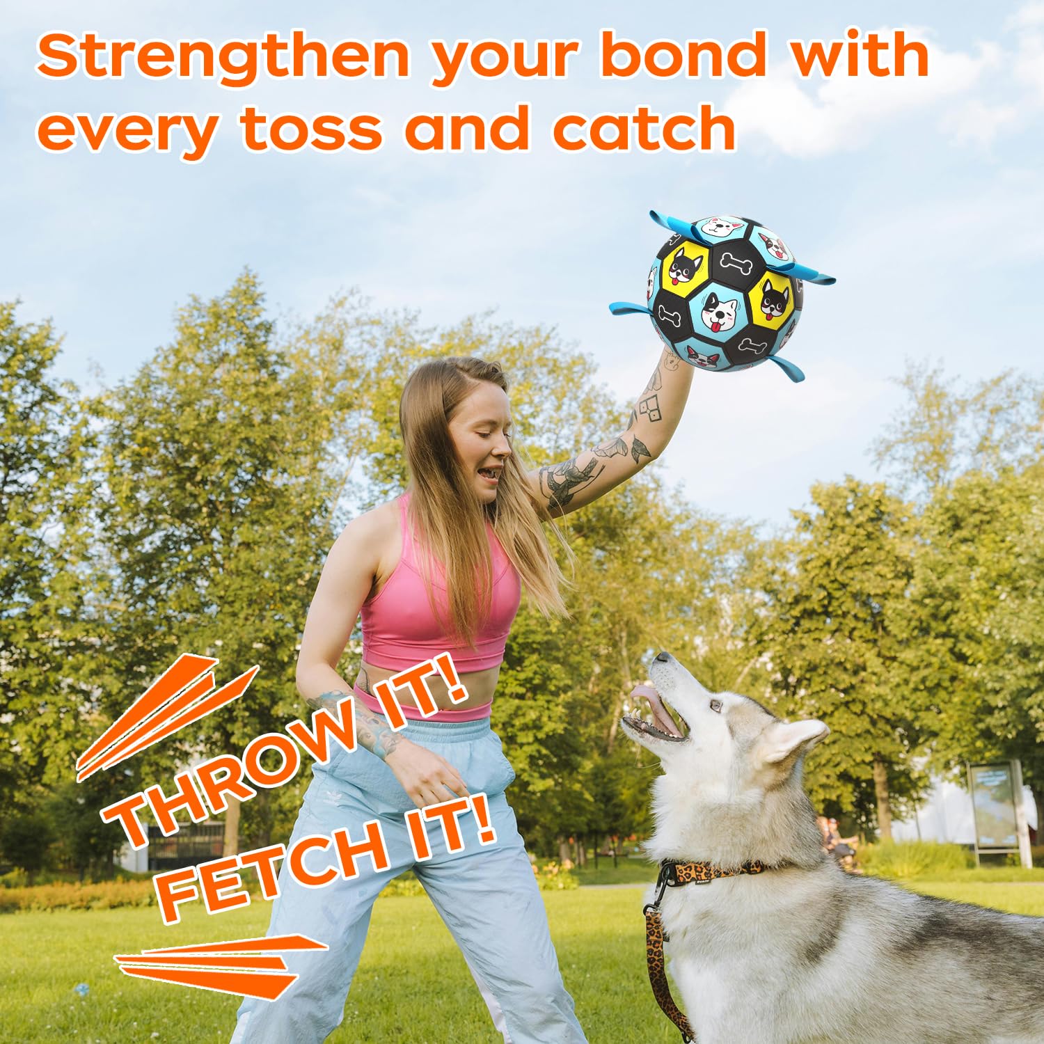 ZestPulse herding ball designed for water-adventure play near pools or lakes