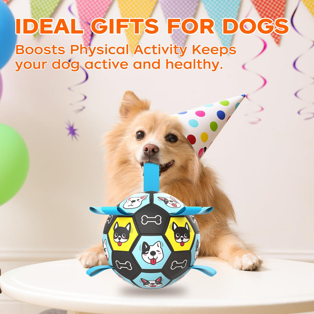 ZestPulse nine-straps dog ball supports easy tossing and retrieving