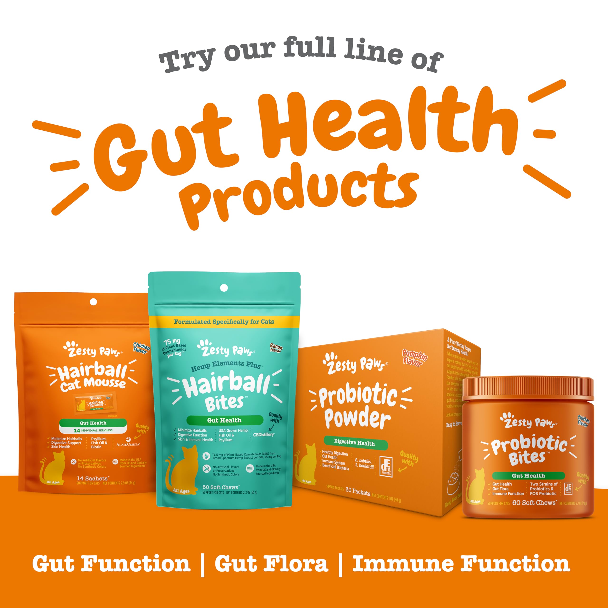 Zesty Paws AlaskOmega fish oil illustration highlights omega-3 support