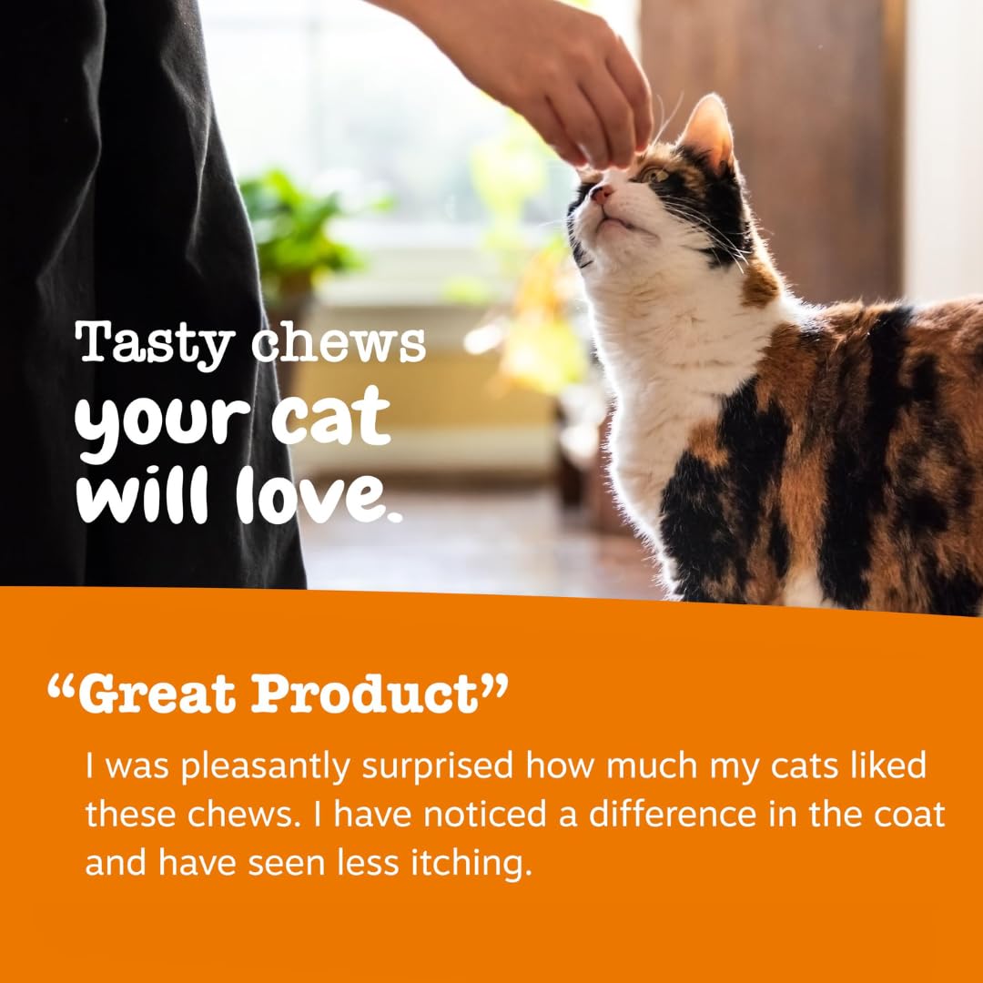 Zesty Paws Bacon-flavor cat chew closeup highlighting tasty wellness bites.