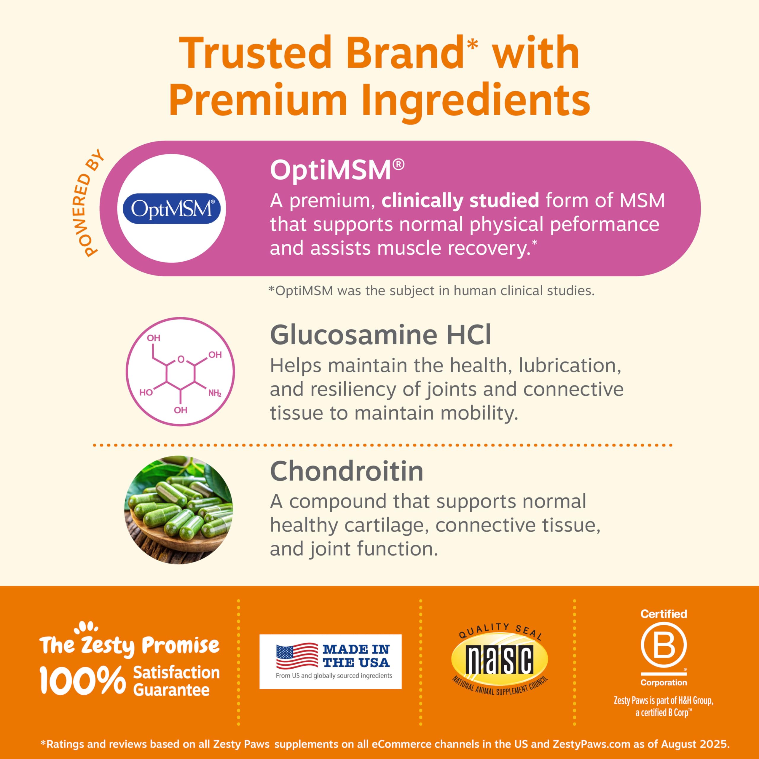 Zesty Paws bottle with chews for daily use