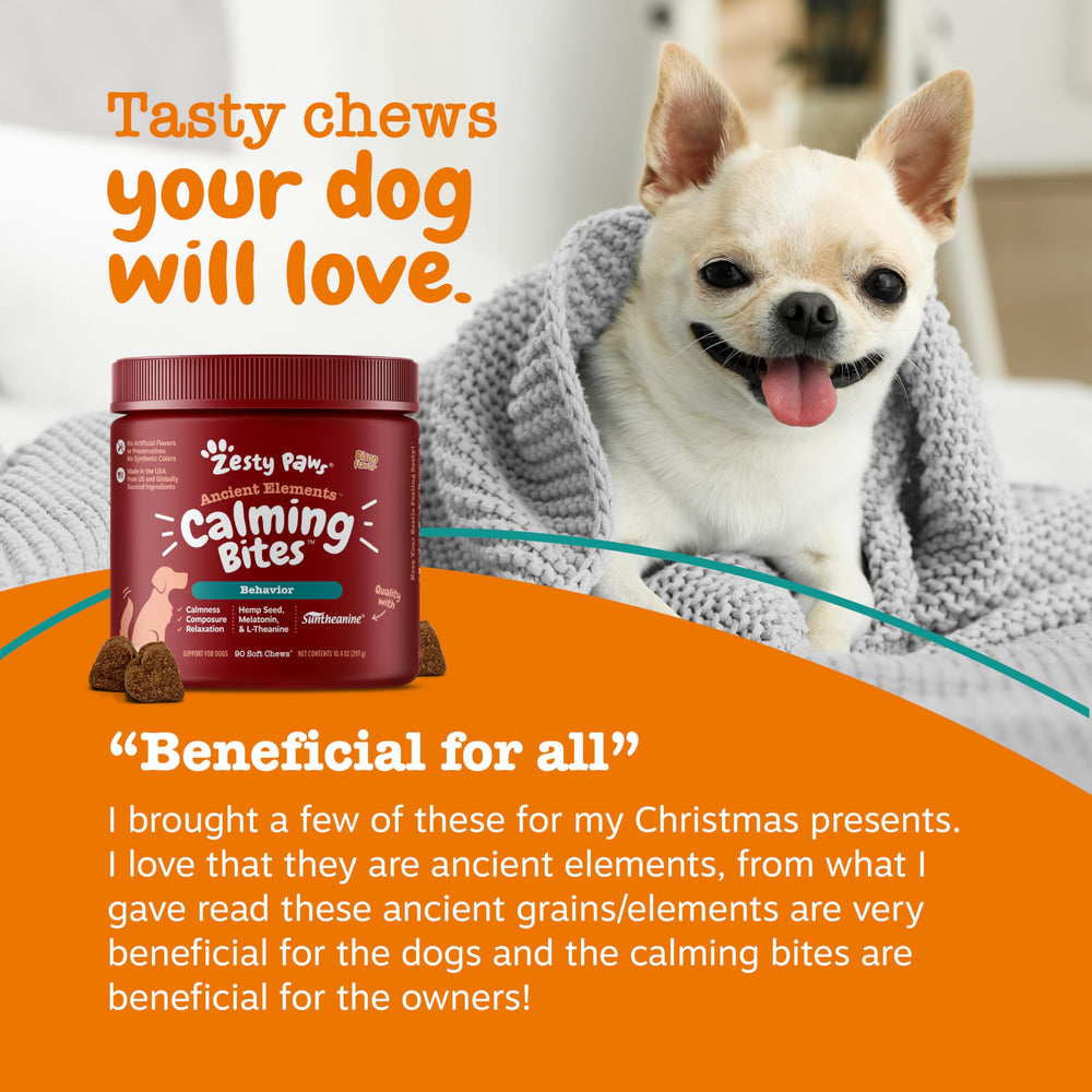 Sensoril Ashwagandha is shown to support relaxed mood with Zesty Paws.