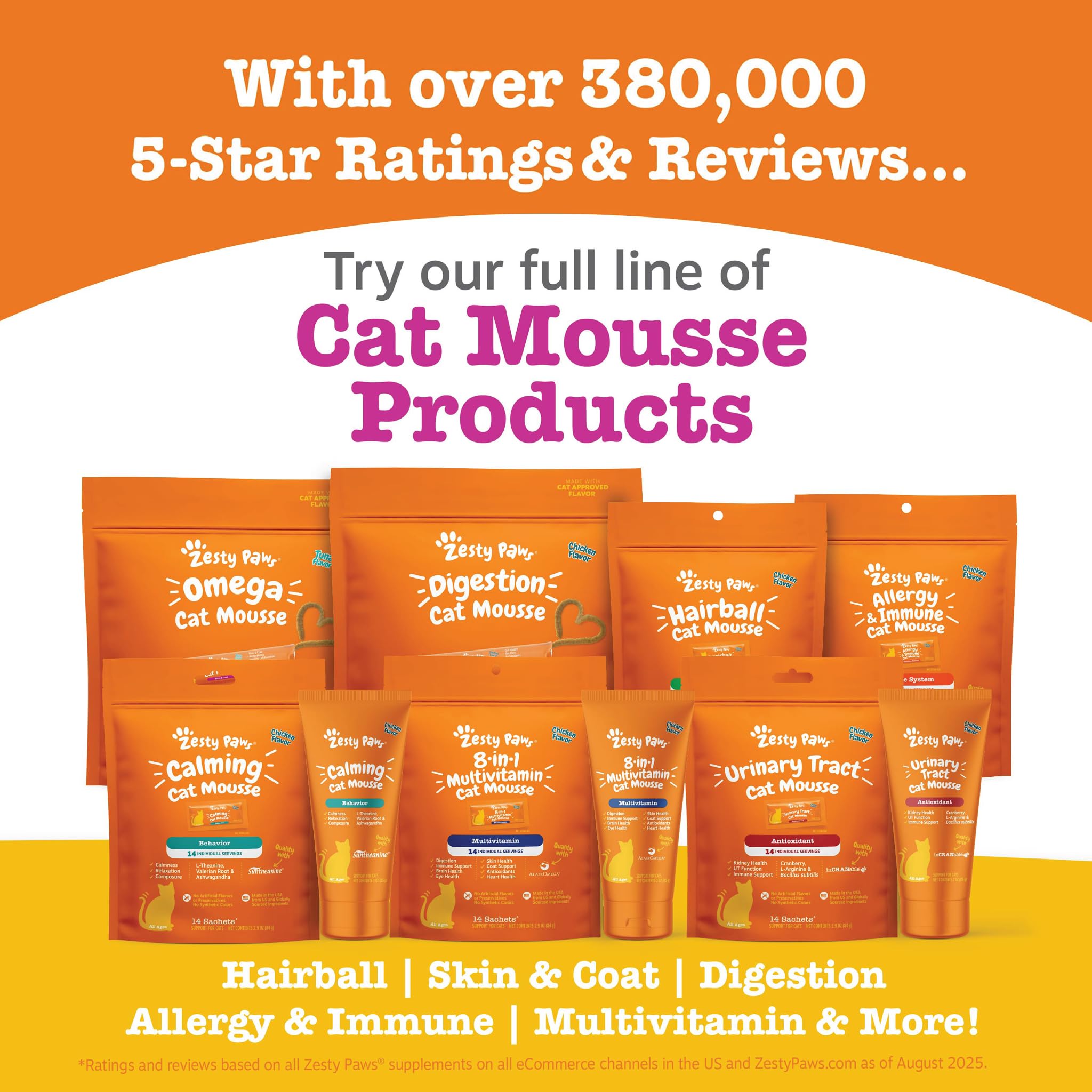 Zesty Paws squeeze tube for easy application and feeding