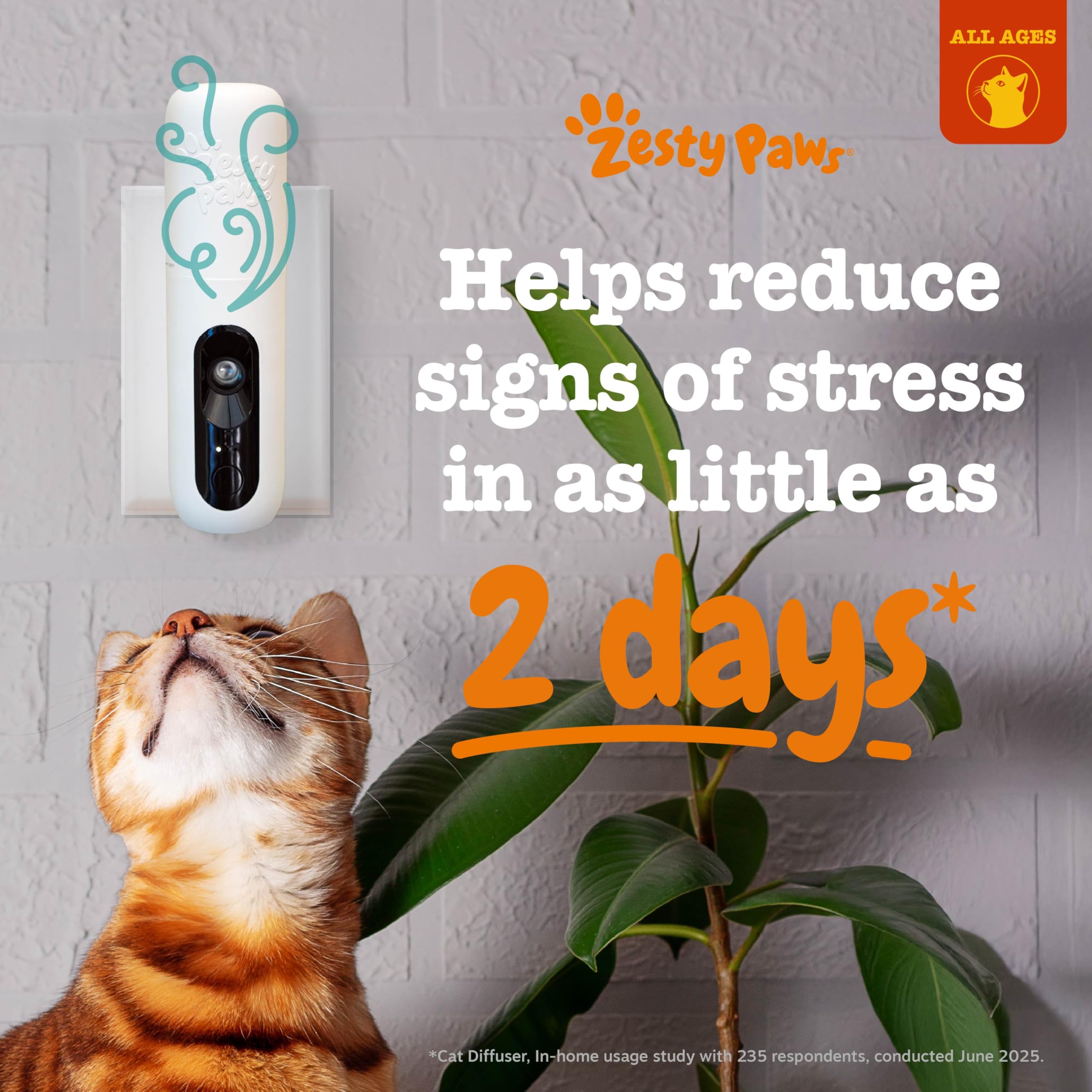 Zesty Paws diffuser releasing calming pheromones for cats