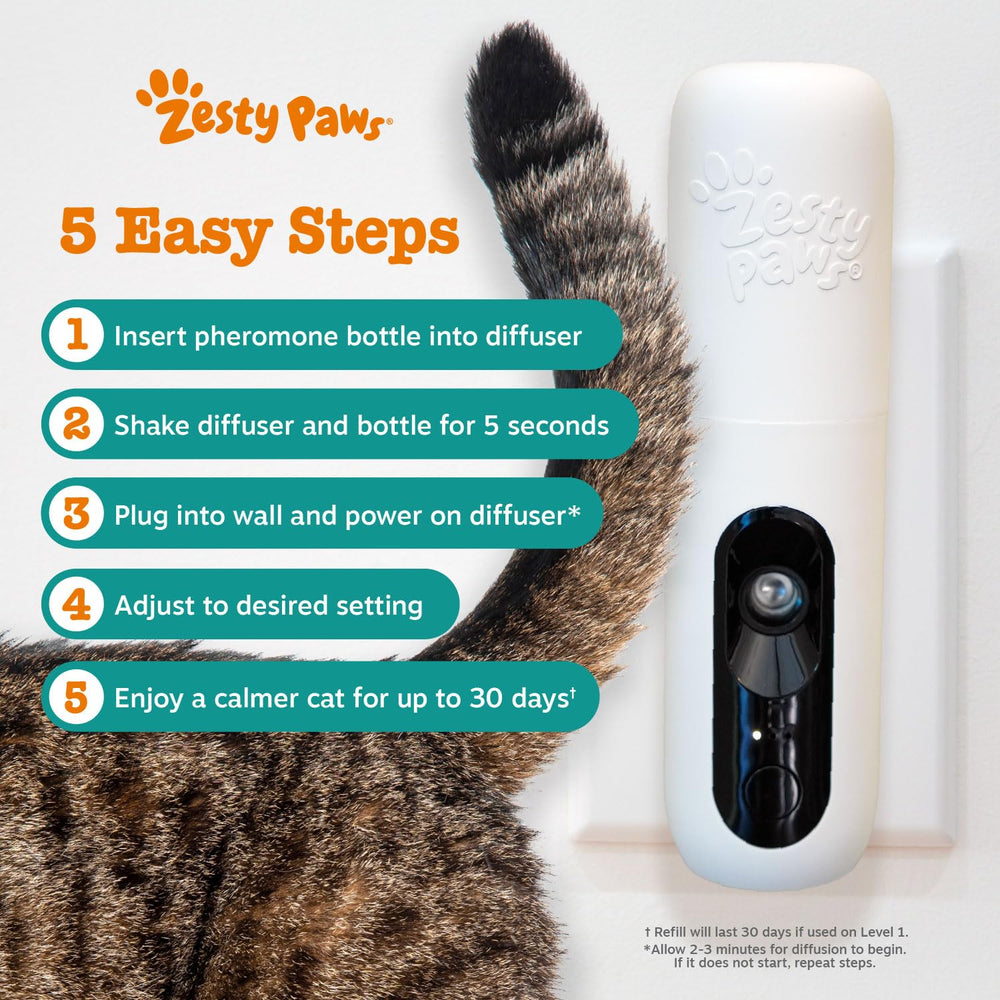 Zesty Paws diffusion covers up to 1000 sq ft for larger spaces