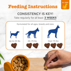 Zesty Paws soft chew texture close-up emphasizing healthy skin.
